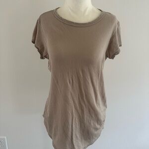 James Perse Taupe Short Sleeve Tee. Size 1 / S